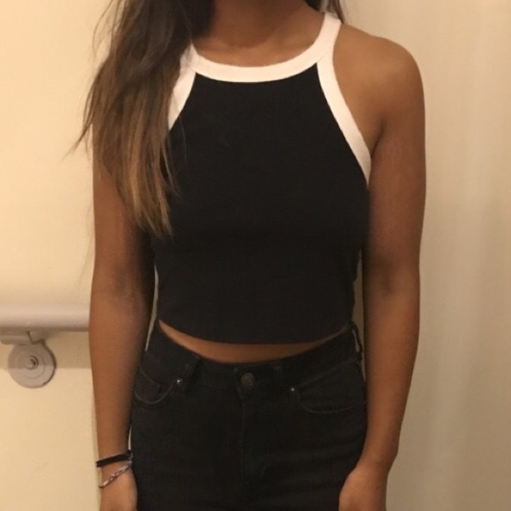 Charlotte Russe Cropped Tank Top